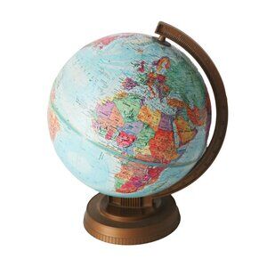 Vintage Replogle World Scholar Series Gold Toned Plastic Base and Arm